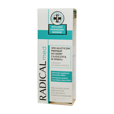  Radical Med, Specjalistyczny Preparat do skóry z łuszczycą w sprayu, 50 ml.