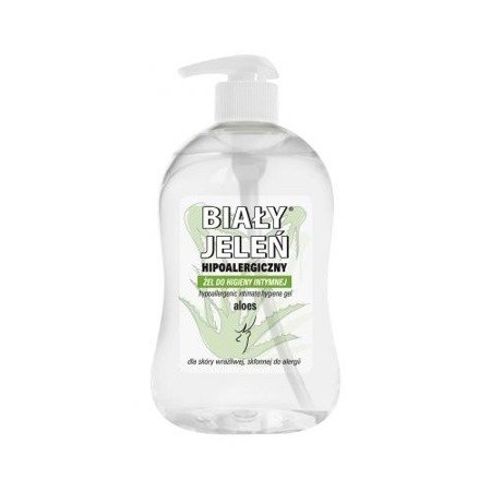 Biały Jeleń - ŻEL do higieny intymnej, aloes, 500 ml. 