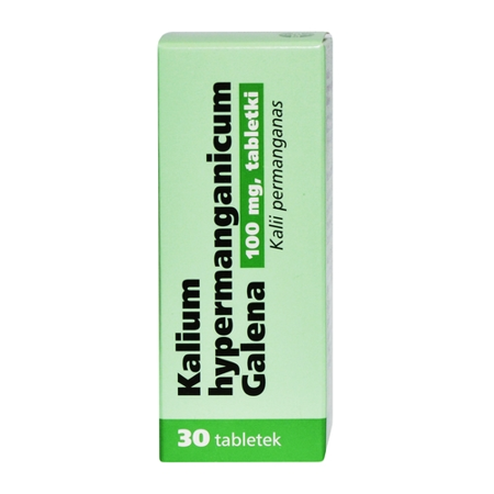 Kalium hypermanganicum 100 mg. - Nadmanganian potasu, 30 tabletek.