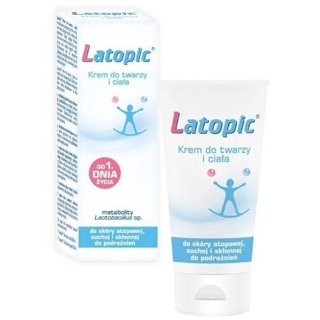Latopic - KREM do twarzy i ciała od 1 dni życia, 75 ml.
