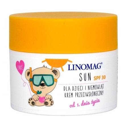 Linomag Sun - KREM dla dzieci z filtrem SPF-30, 50 ml.(Ziołolek)