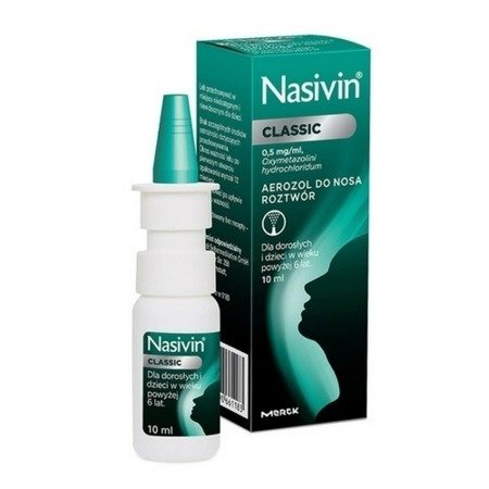 Nasivin Soft 0,05% - AEROZOL, 10 ml.