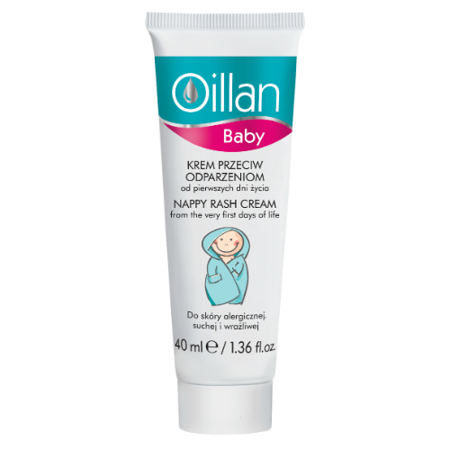 Oillan - Baby - KREM przeciw odparzeniom od pierwszych dni życia, 40 ml.