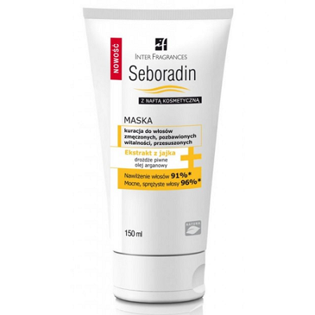 Seboradin - Z naftą kosmetyczną - MASKA, 150 ml.